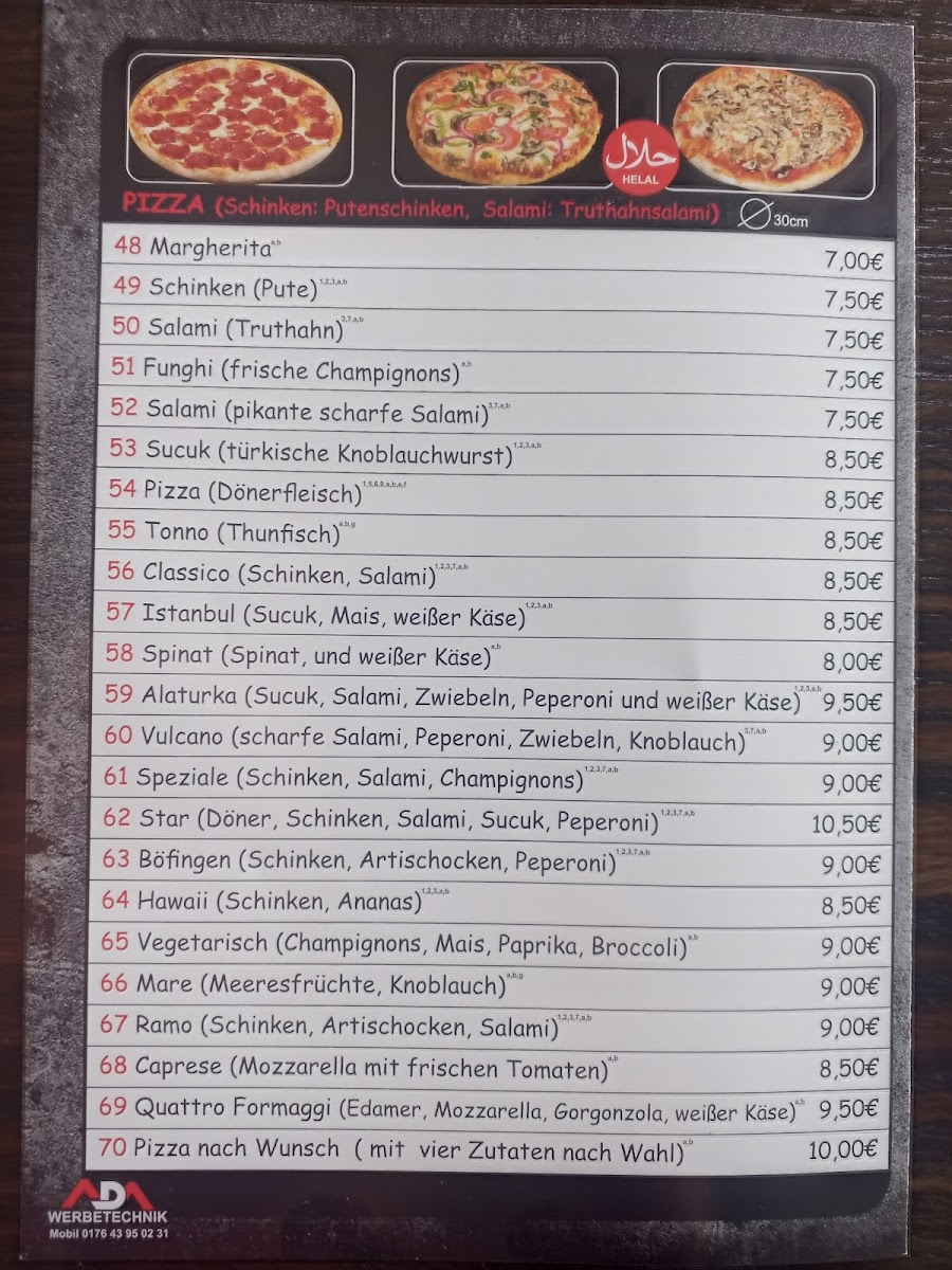 Menu Restaurant Star-1